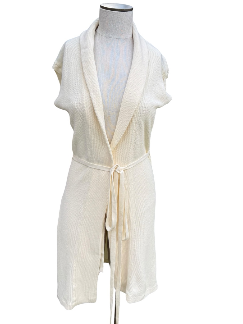 Sleeveless Ivory Alex Wrap Dress Size 1 — image 2 of 7